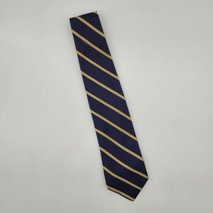 Brooks Brothers Silk Neck Tie Blue/Gold Strips